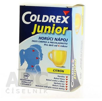 Coldrex Junior Citrón 10 vreciek