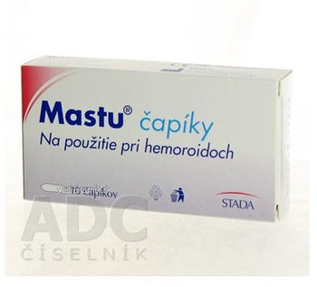 Mastu čapíky na hemoroidy 10 ks