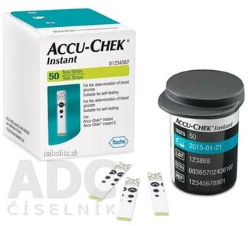 ACCU-CHEK Instant 50, testovacie prúžky do glukomera, 50 ks