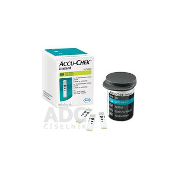 ACCU-CHEK Instant 50, testovacie prúžky do glukomera, 50 ks