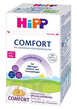 HiPP Comfort, špeciálna dojčenská výživa(od narodenia), 600g