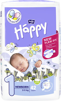 Bella Happy 1 Newborn 2-5 kg 42 ks plienky pre novorodencov