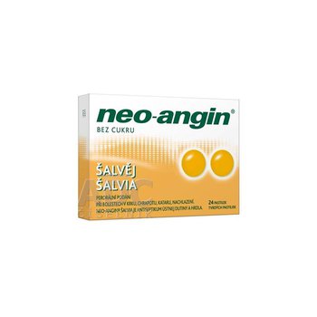 Neo-angin šalvia tvrdé pastilky 24 ks