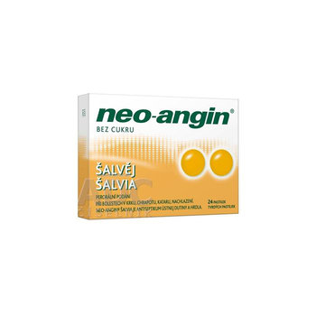 Neo-angin šalvia tvrdé pastilky 24 ks