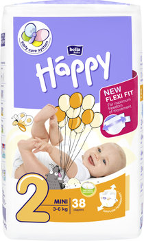 Bella Happy 2 Mini 3-6 kg 38 ks plienky