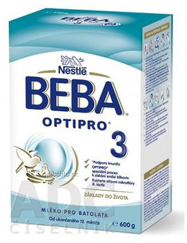 BEBA OPTIPRO 3, mliečna výživa (od ukonč. 12.mesiaca), 600 g
