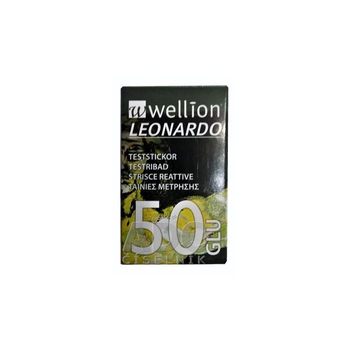 Wellion LEONARDO GLU prúžky testovacie, 50ks