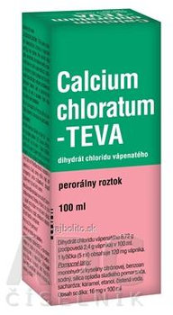 CALCIUM CHLORATUM-TEVA, 100 ml