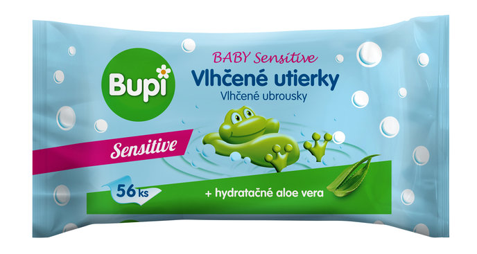 Bupi BABY vlhčené utierky Sensitive 56 ks
