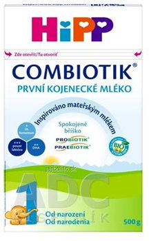 HiPP 1 BIO Combiotik, počiatočná mliečna dojč. výživa (od narodenia), 500 g
