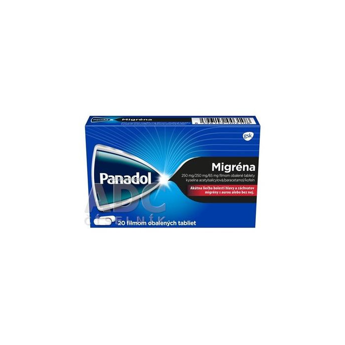 Panadol Migréna 250mg/65 mg 20 tabliet