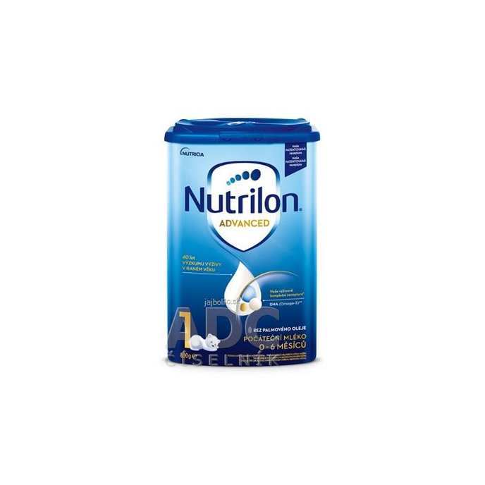 Nutrilon Advanced 1, počiatočná mliečna dojčenská výživa v prášku (0-6 mesiacov), 800 g