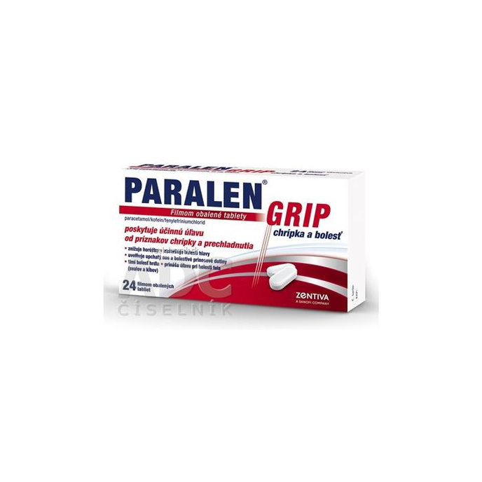 PARALEN GRIP chrípka a bolesť 24 tabliet