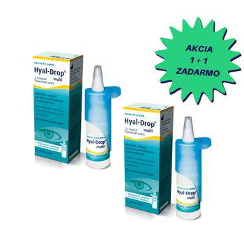 HYAL DROP MULTI očná instilácia 10 ml, 2 za cenu 1 AKCIA