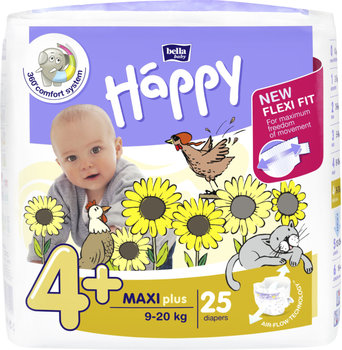 Bella Happy 4+ Maxi Plus 9-20 kg 25 ks plienky