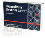 Suppositoria Glycerini Galvex 2,06 g 10 čapíkov