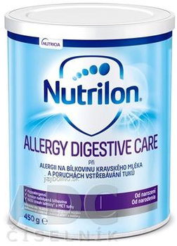 Nutrilon ALLERGY DIGESTIVE CARE, mliečna výživa v prášku (od narodenia), 450 g