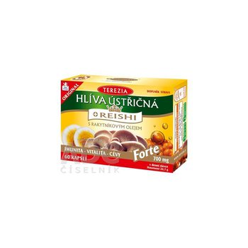 TEREZIA HLIVA USTRICOVITÁ + REISHI s rakytníkovým olejom Forte 60 kapsúl
