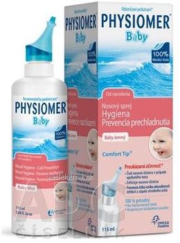 PHYSIOMER Baby izotonický nosový sprej s obsahom morskej vody 115 ml