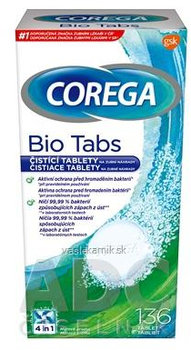 COREGA BIO Tabs antibakteriálne čistiace tablety 1x136 ks