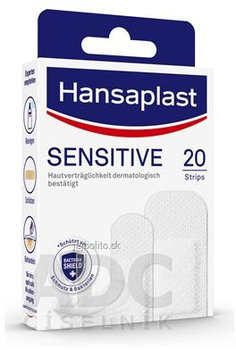 Hansaplast SENSITIVE, hypoalergénna náplasť, 20 ks