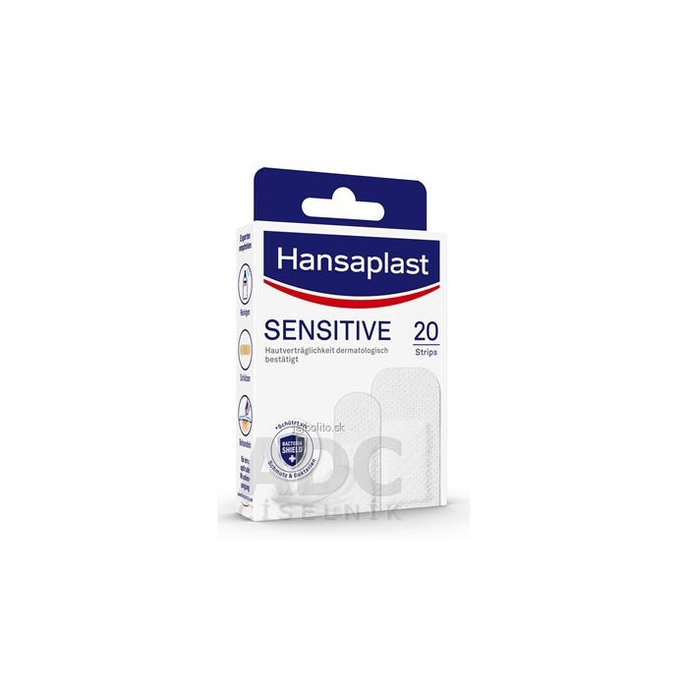 Hansaplast SENSITIVE, hypoalergénna náplasť, 20 ks