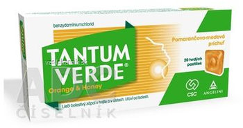 TANTUM VERDE Orange & Honey 3mg pastilky 20 ks