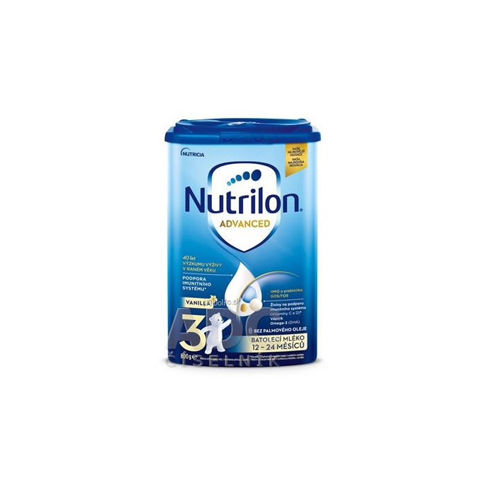 Nutrilon Advanced 3 VANILLA, batoľacia mliečna výživa v prášku (12-24 mesiacov), 800 g