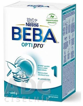 BEBA OPTIPRO 1, mliečna výživa (od narodenia), 600g