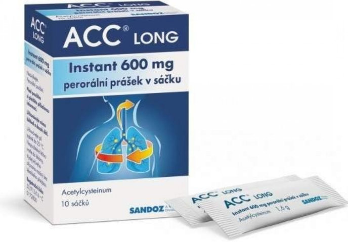 ACC Long Instant 600 mg prášok vo vrecku 10 ks