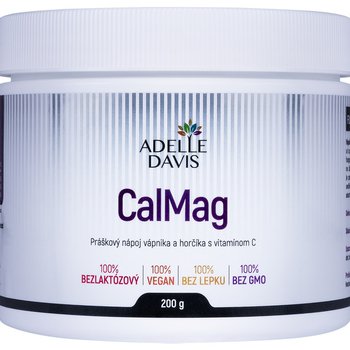 ADELLE DAVIS CalMag s Vitamínom C, práškový nápoj, 200 g