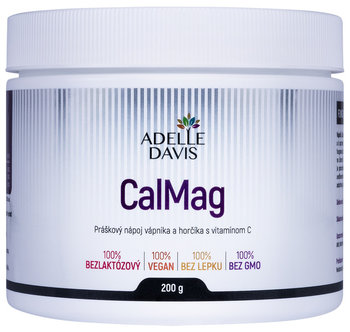 ADELLE DAVIS CalMag s Vitamínom C, práškový nápoj, 200 g