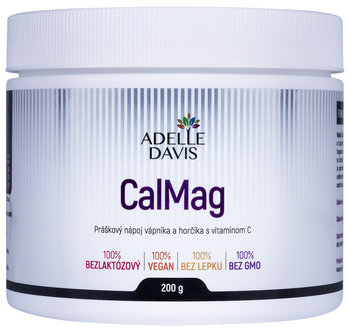 ADELLE DAVIS CalMag s Vitamínom C, práškový nápoj, 200 g