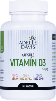 ADELLE DAVIS VITAMÍN D3 50 mcg, 60 kapsúl