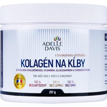 ADELLE DAVIS KOLAGÉN NA KĹBY, prášok s broskyňovou príchuťou, 257 g