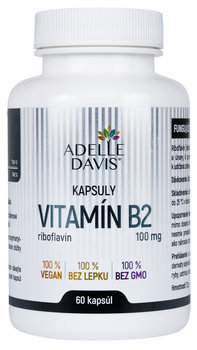 ADELLE DAVIS VITAMÍN B2, riboflavín 100 mg, 60 kapsúl