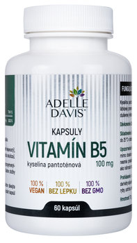 ADELLE DAVIS VITAMÍN B5, kys. pantoténová 100 mg, 60 kapsúl