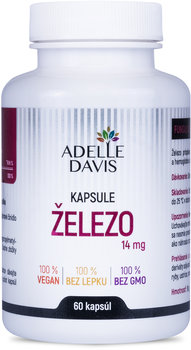 ADELLE DAVIS ŽELEZO 14 mg, 60 kapsúl