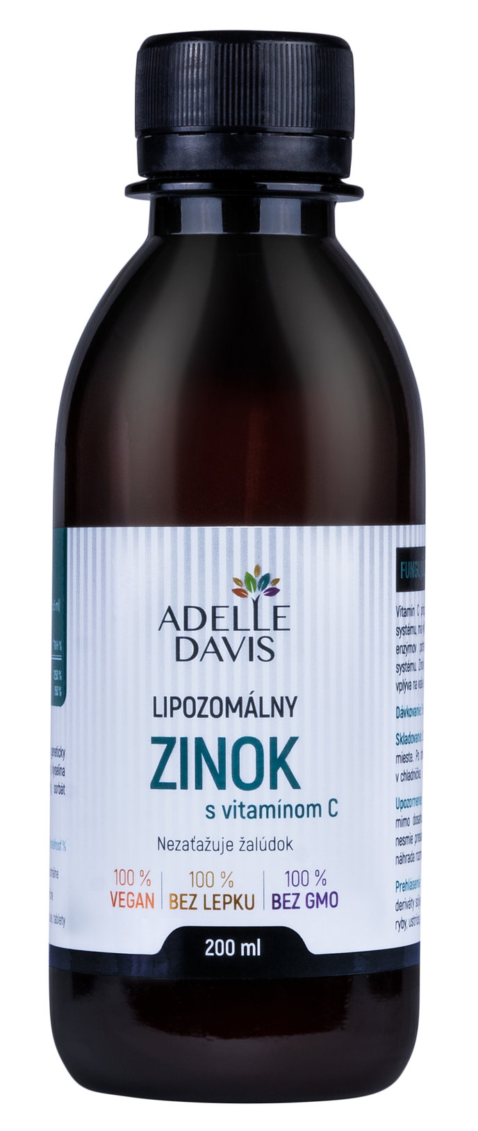 ADELLE DAVIS Lipozomálny ZINOK s vitamínom C, 200ml