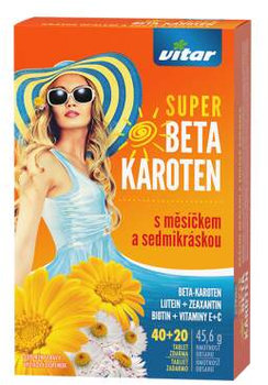 BETA KAROTEN SUPER+NECHTIK SEDMOKRA 40+20TBL VITAR