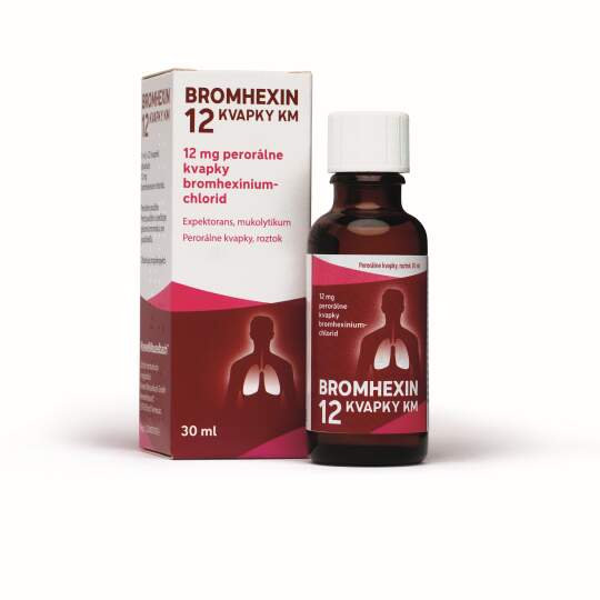 BROMHEXIN 12 KVAPKY KM kvapky 30 ml