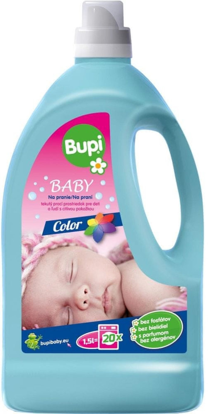 Bupi BABY tekutý prací gél COLOR 1,5L / 20 PD