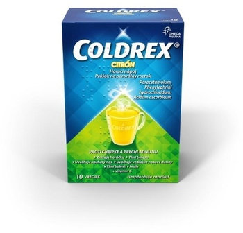 COLDREX Horúci nápoj citrón 10 vrecúšok