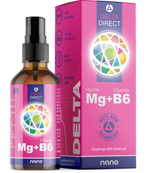 DELTA DIRECT Mg + B6, sprej, nano (66 denných dávok), 100 ml