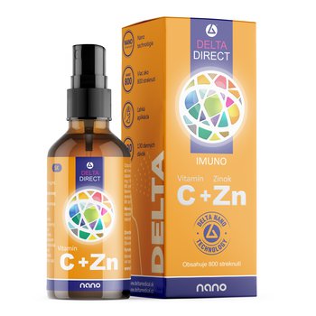 DELTA DIRECT Vitamín C + Zn, sprej, nano (130 denných dávok), 100 ml