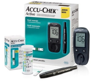 ACCU-CHEK Active Kit, glukomer + príslušenstvo na monitorovanie glykémie, 1 set