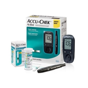 ACCU-CHEK Active Kit, glukomer + príslušenstvo na monitorovanie glykémie, 1 set