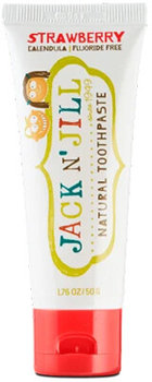 JACK N´JILL Prírodná zubná pasta pre deti, príchuť JAHODA, 50 g