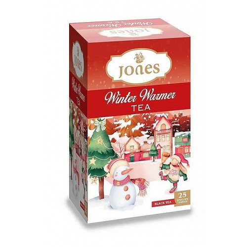 JONES Winter Warmer Black Tea 25ks vianočné balenie