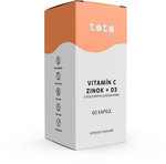TOTO VITAMÍN C + ZINOK + D3, 60 kapsúl